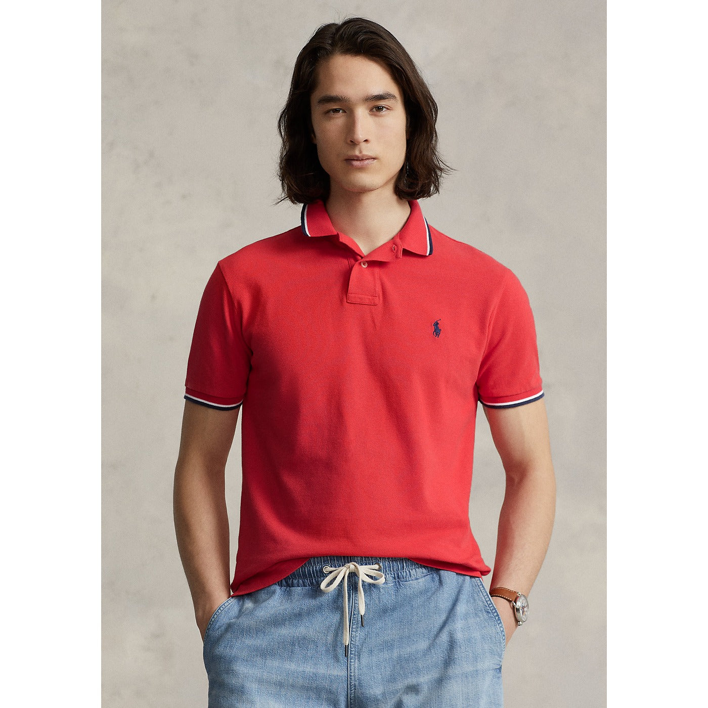 RL Custom Slim Fit Red Polo | Montivo Pakistan