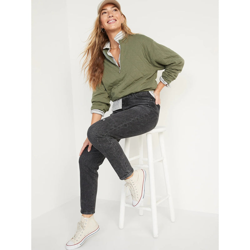 ON Mom Straight Ripped Jeans | Montivo Pakistan