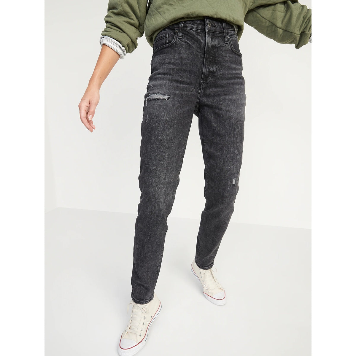 ON Mom Straight Ripped Jeans | Montivo Pakistan