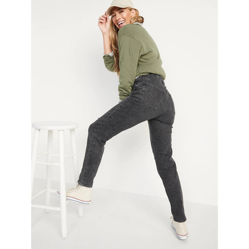 ON Mom Straight Ripped Jeans | Montivo Pakistan