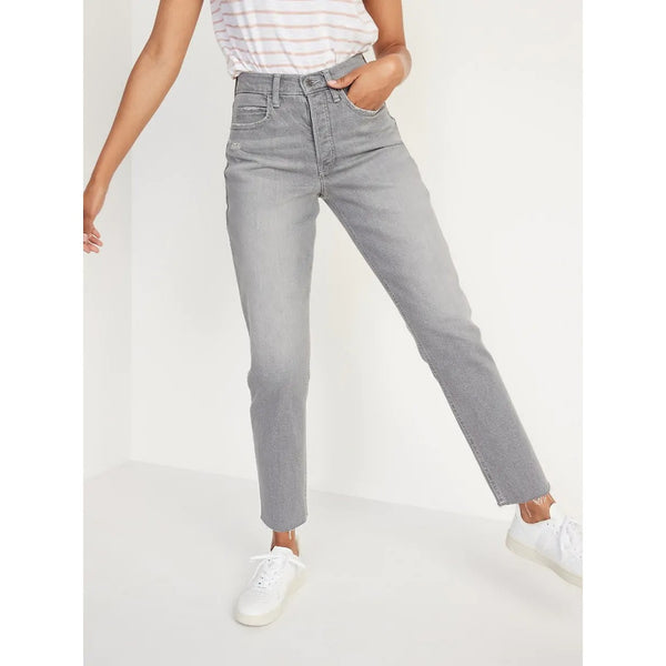 ON Grey Curvy Sky-Hi Jeans | Montivo Pakistan