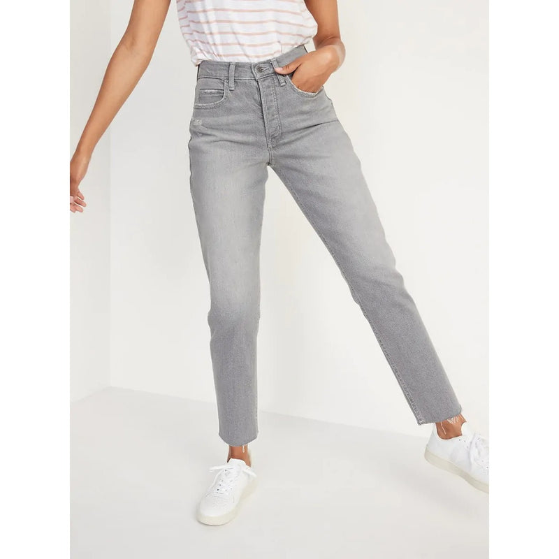 ON Grey Curvy Sky-Hi Jeans | Montivo Pakistan