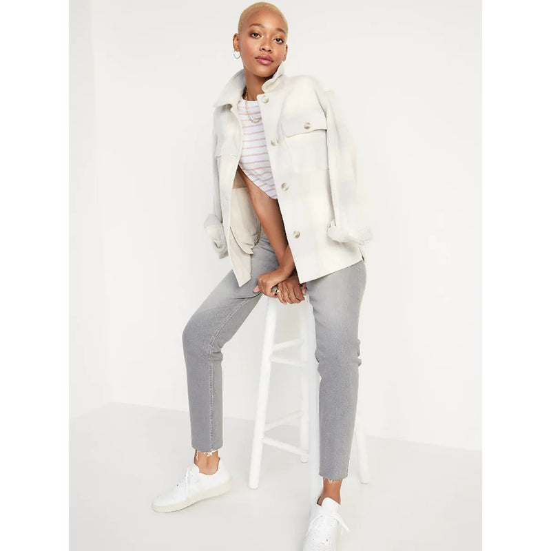 ON Grey Curvy Sky-Hi Jeans | Montivo Pakistan