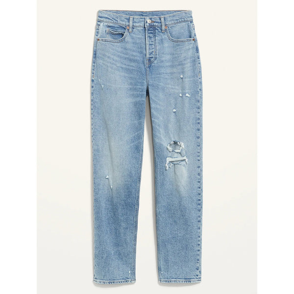 On Extra High Rise Ripped Jeans | Montivo Pakistan
