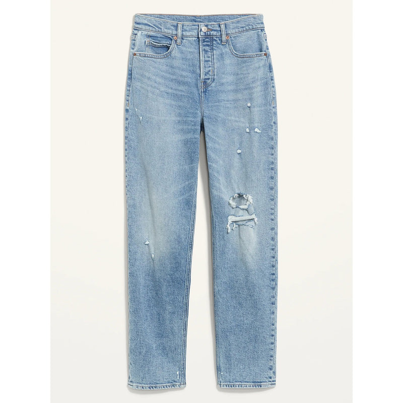 On Extra High Rise Ripped Jeans | Montivo Pakistan