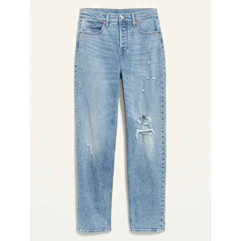 On Extra High Rise Ripped Jeans | Montivo Pakistan