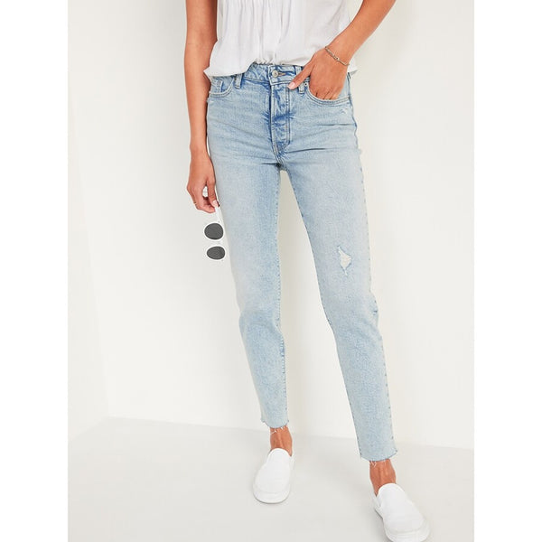 ON High Waisted Button Fly Mom Jeans | Montivo Pakistan