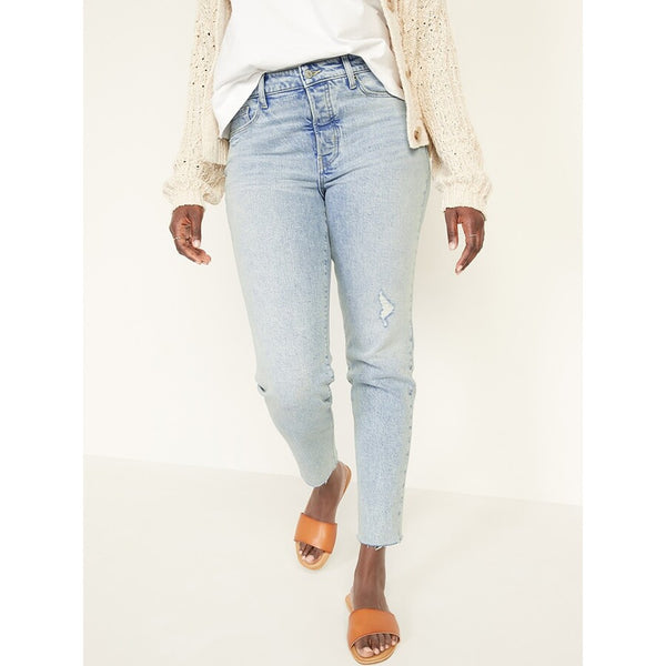 ON High Waisted Button Fly Mom Jeans | Montivo Pakistan