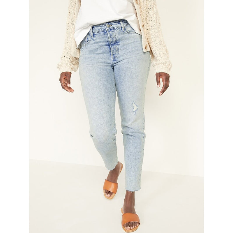 ON High Waisted Button Fly Mom Jeans | Montivo Pakistan