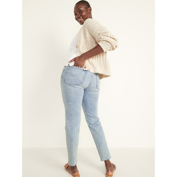 ON High Waisted Button Fly Mom Jeans | Montivo Pakistan