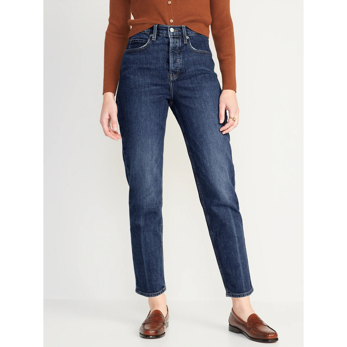 ON Extra High Button-Fly Blue Jeans | Montivo Pakistan