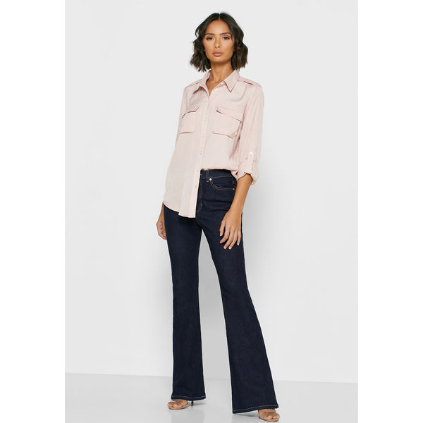 BR Curvy Dark Wash Boot-Cut Jeans | Montivo Pakistan