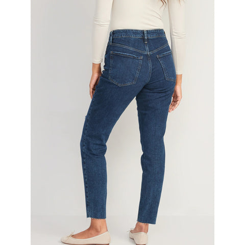 ON High Rise Ripped Mom Jeans | Montivo Pakistan