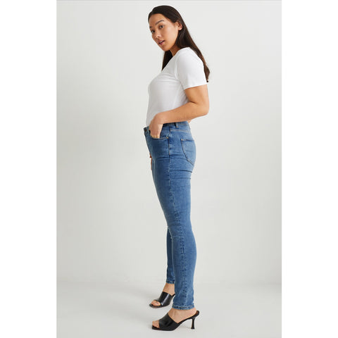 CA Curvy Blue Skinny Jeans | Montivo Pakistan