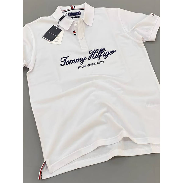 TH White Text Polo Shirt | Montivo Pakistan