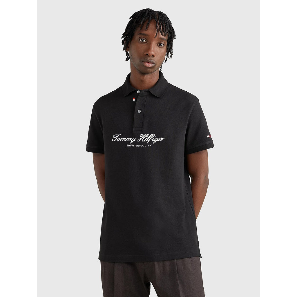 TH Black Text Polo Shirt | Montivo Pakistan