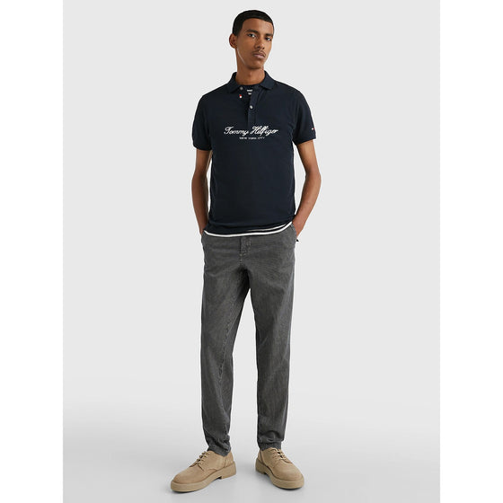 TH Navy Text Polo Shirt | Montivo Pakistan