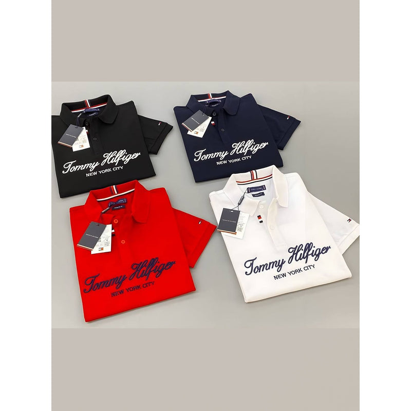 TH Black Text Polo Shirt | Montivo Pakistan