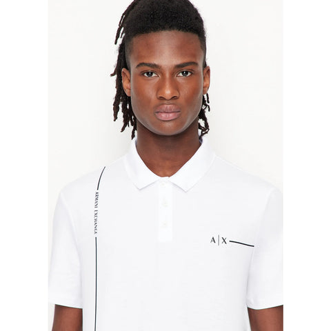 AX White Jersey Cotton Polo Shirt | Montivo Pakistan