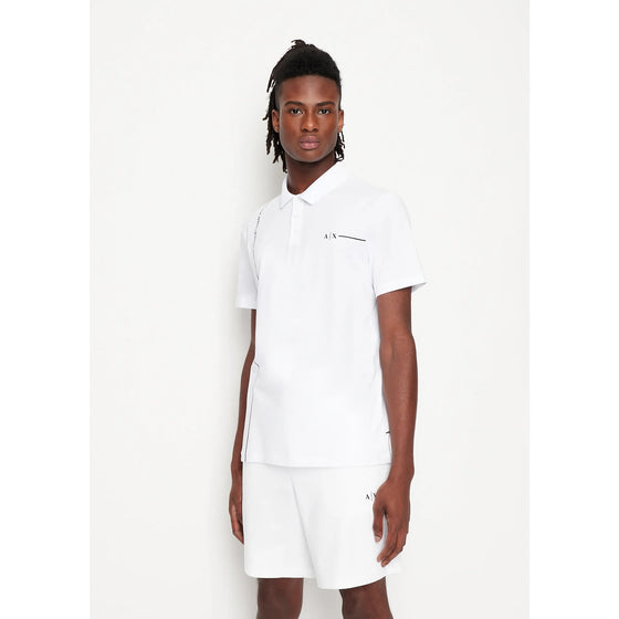 AX White Jersey Cotton Polo Shirt | Montivo Pakistan