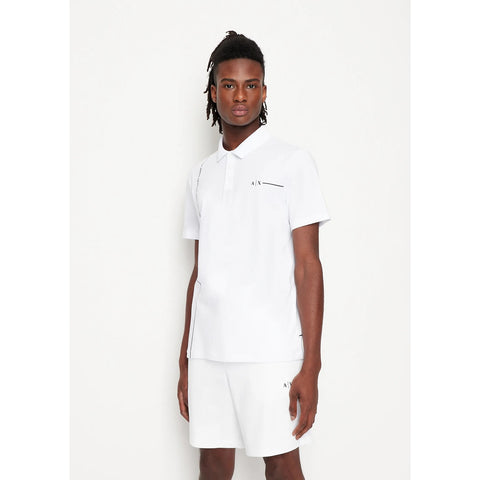 AX White Jersey Cotton Polo Shirt | Montivo Pakistan