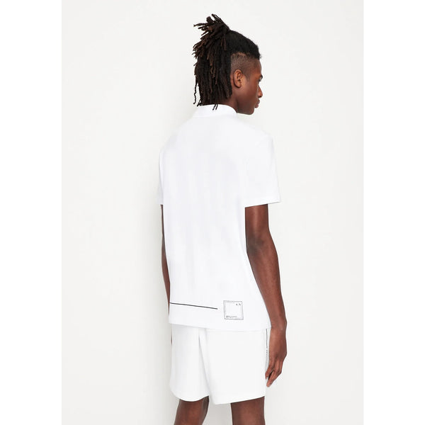 AX White Jersey Cotton Polo Shirt | Montivo Pakistan