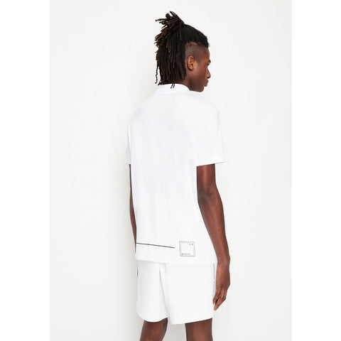 AX White Jersey Cotton Polo Shirt | Montivo Pakistan