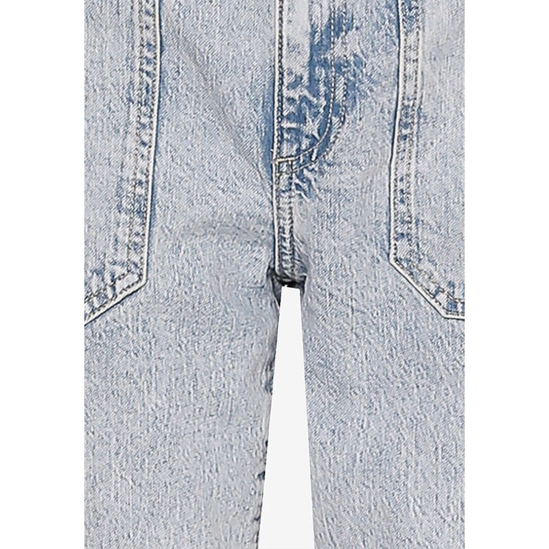 GP High Rise Paper Bag Light Wash Jeans | Montivo Pakistan