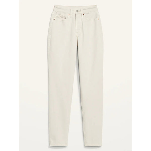 ON Off White High Waist Mom Jeans | Montivo Pakistan