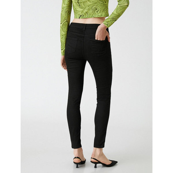 Black Skinny Ripped High Waist Jeans | Montivo Pakistan