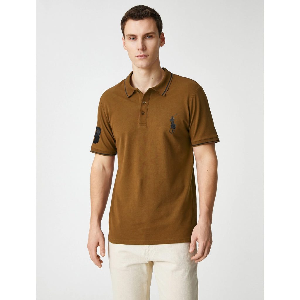 Mustard Pique Collar Tipping Polo | Montivo Pakistan