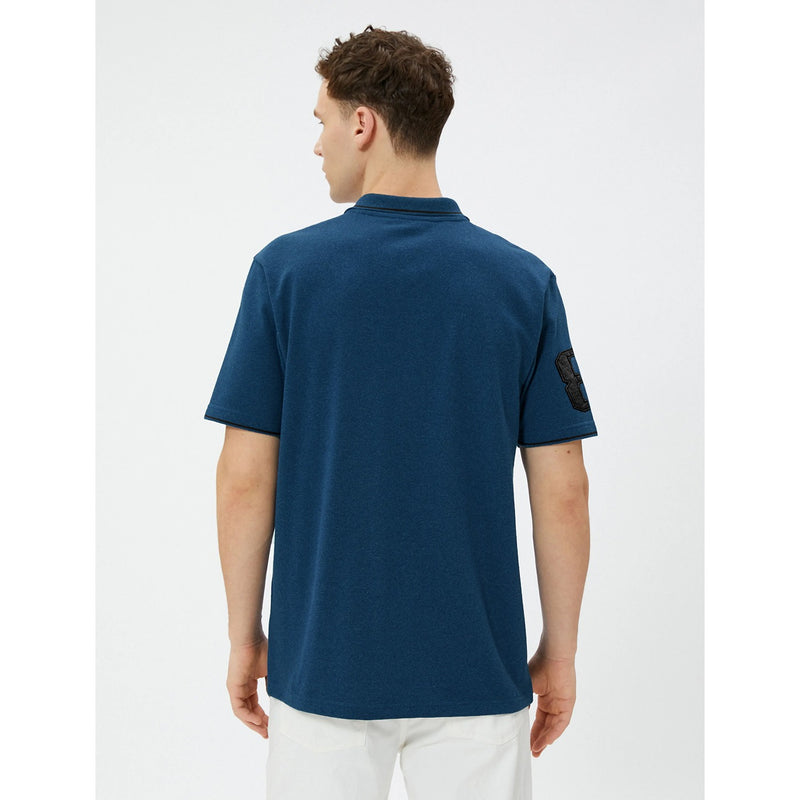 Teal Blue Pique Collar Tipping Polo | Montivo Pakistan