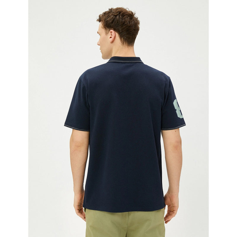 Navy Blue Pique Collar Tipping Polo | Montivo Pakistan