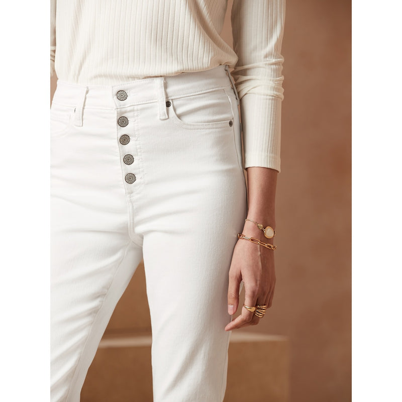 BR High Rise White Skinny Jeans | Montivo Pakistan