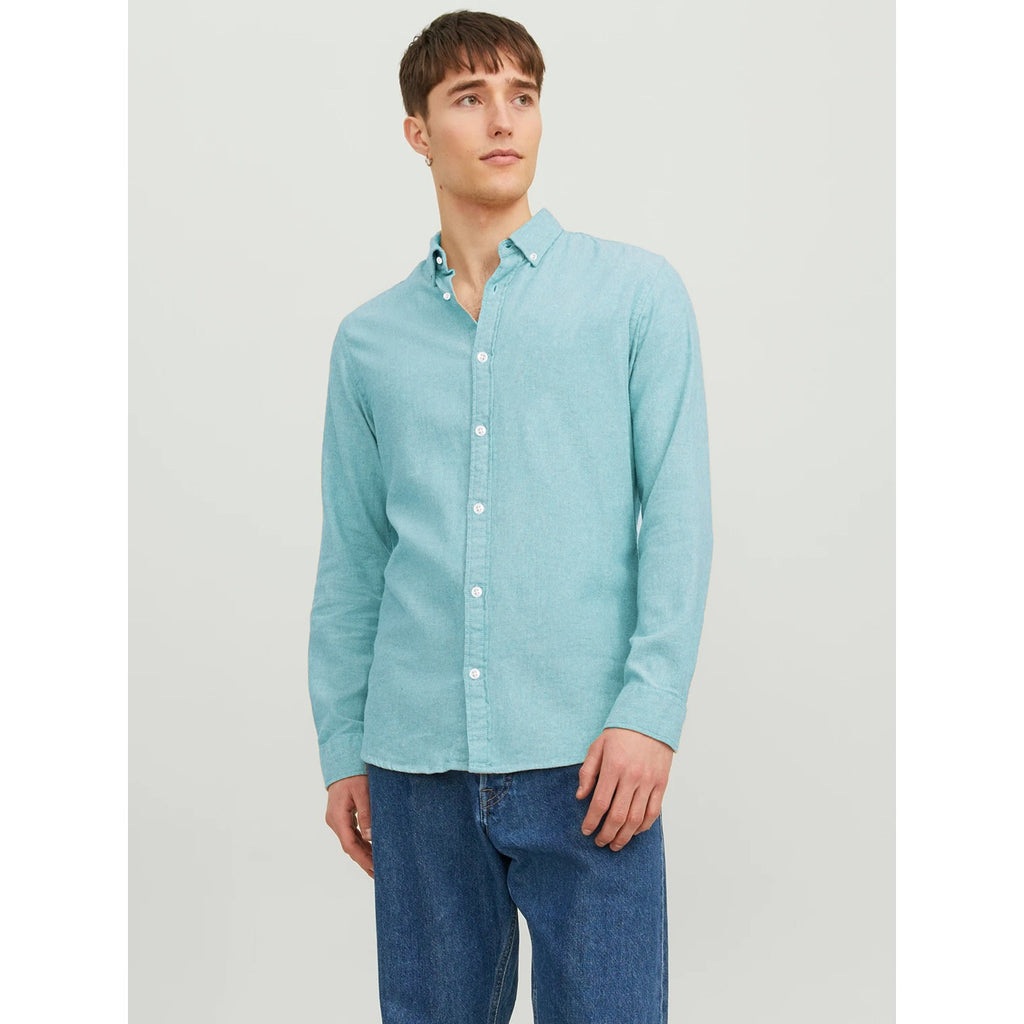 JJ Cyan Blue Slim Fit Shirt | Montivo Pakistan