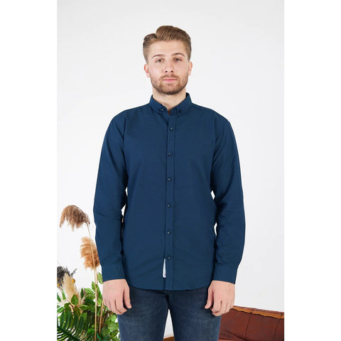 JJ Mid Blue Slim Fit Shirt | Montivo Pakistan