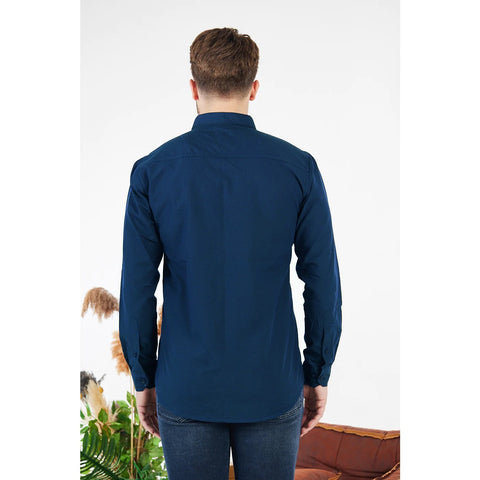 JJ Mid Blue Slim Fit Shirt | Montivo Pakistan