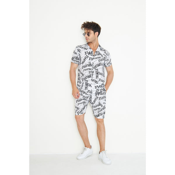 White Linen Printed Co-Ords | Montivo Pakistan