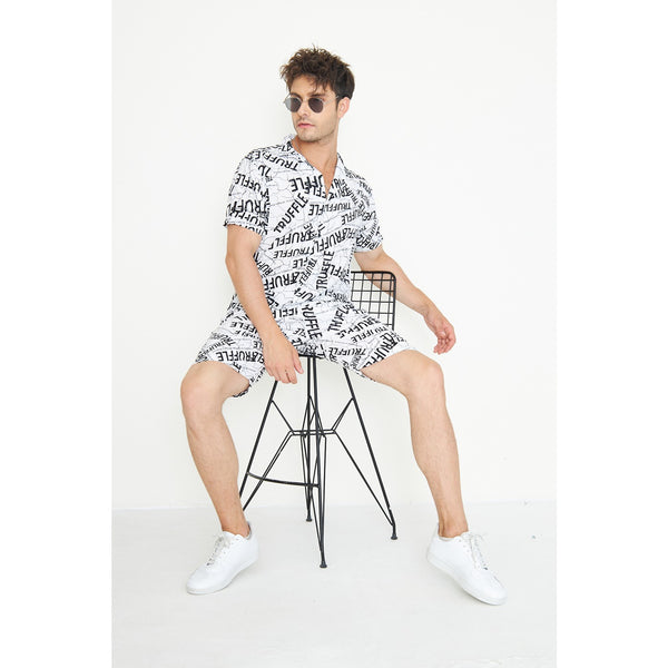 White Linen Printed Co-Ords | Montivo Pakistan