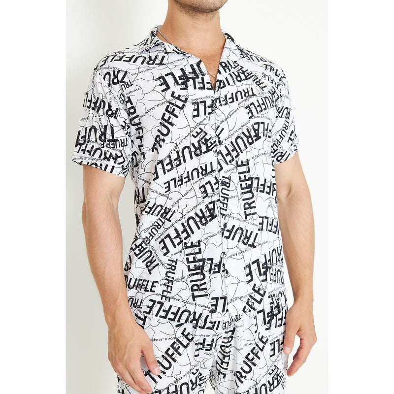 White Linen Printed Co-Ords | Montivo Pakistan