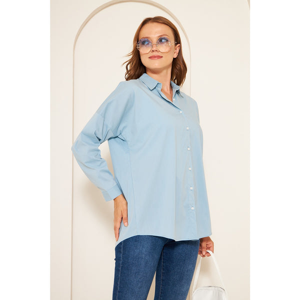 Light Blue Oversized Shirt | Montivo Pakistan