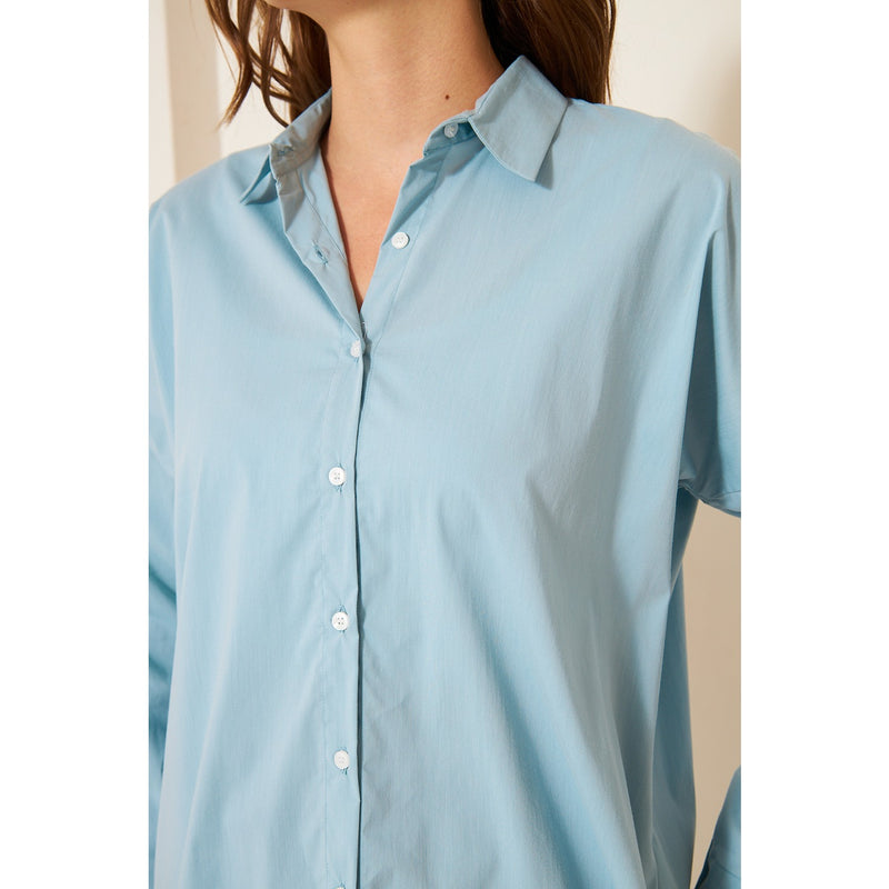 Light Blue Oversized Shirt | Montivo Pakistan