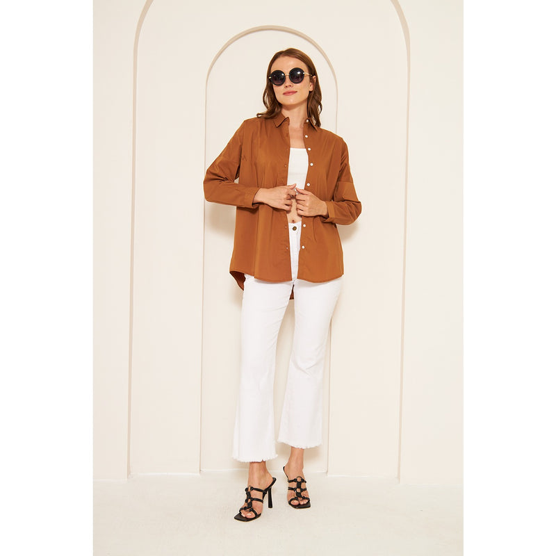 Rust Oversized Shirt | Montivo Pakistan