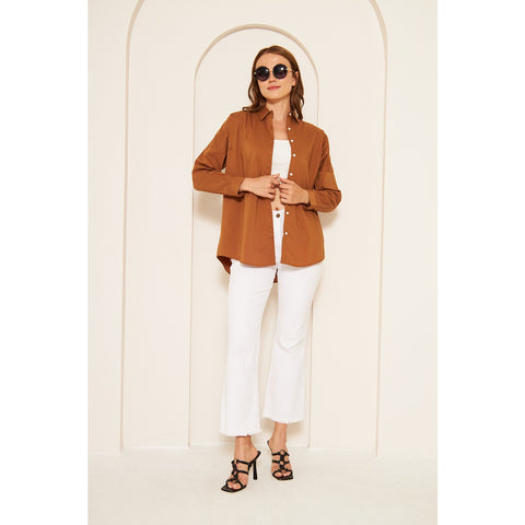 Rust Oversized Shirt | Montivo Pakistan