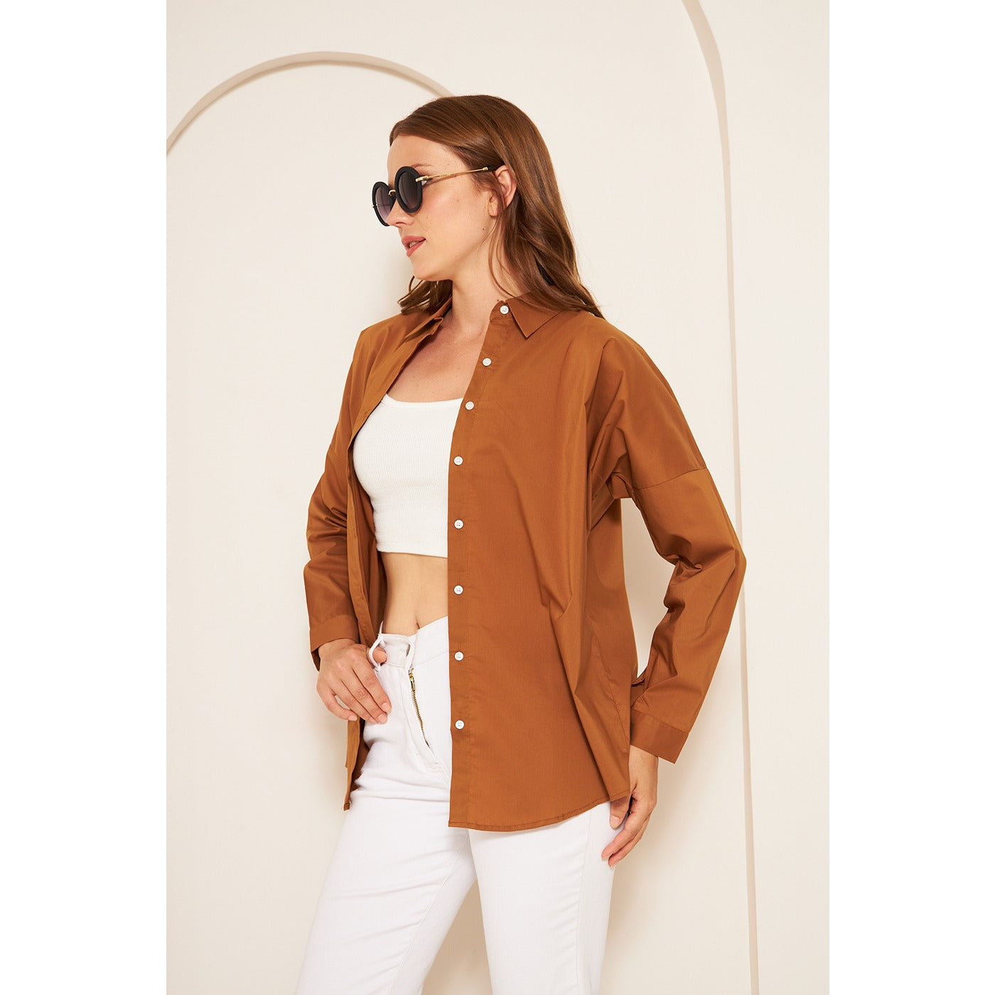 Rust Oversized Shirt | Montivo Pakistan