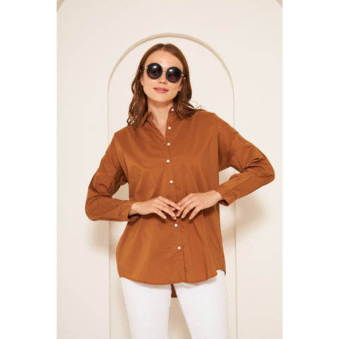Rust Oversized Shirt | Montivo Pakistan