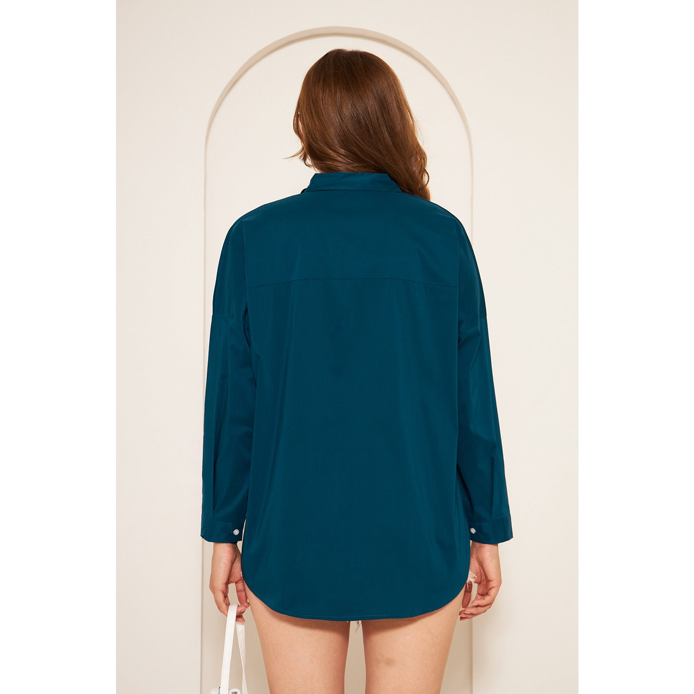 Teal Blue Oversized Shirt | Montivo Pakistan
