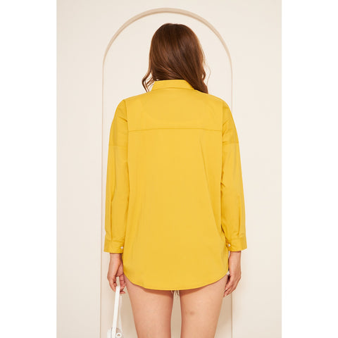 Mustard Oversized Shirt | Montivo Pakistan