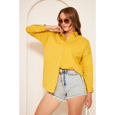 Mustard Oversized Shirt | Montivo Pakistan