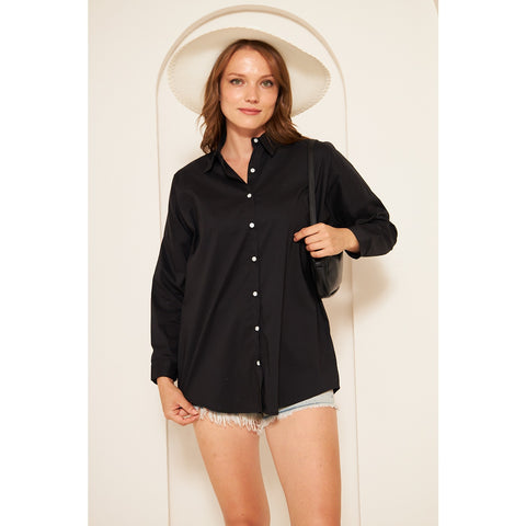 Black Oversized Shirt | Montivo Pakistan